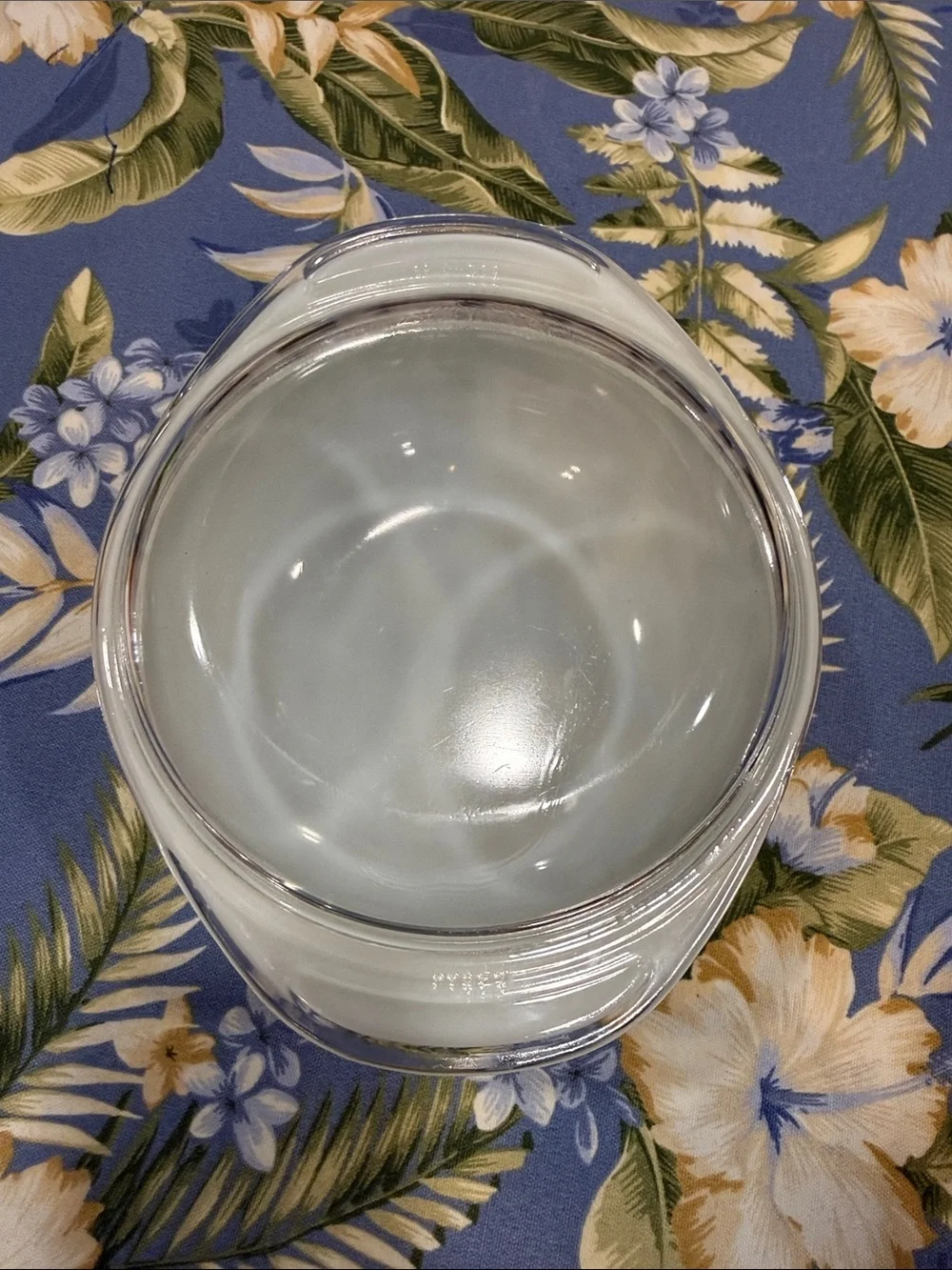 Pyrex White Milk Glass Baking Dish Lid 022         1 Liter
